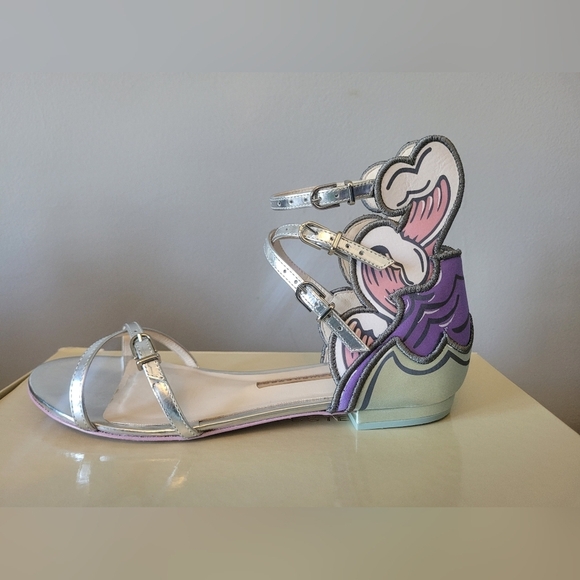 Sophia Webster Aurora Tempest Orchid Wave Sandals, VGUC, Size 7.5 - Picture 7 of 14